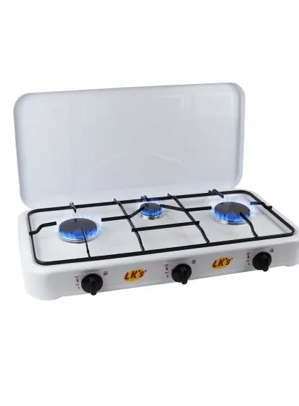 LK'S Gas Hotplate 3 Burner with Lid (210/13)