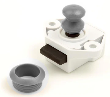 Push Button & Grey Knob & Bush (B-T012(B)GRY