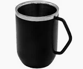 LEISURE QUIP Double Wall Stainless Steel Black Mug (MQ9124)