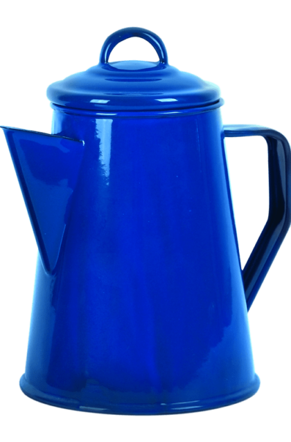 LK'S Blue Enamel Coffee Pot 1.2 L